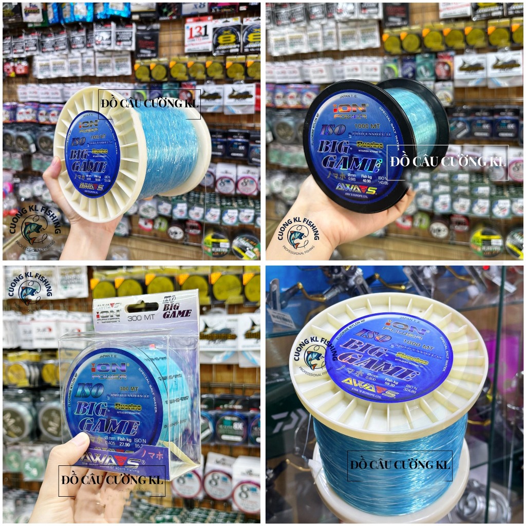 Cước câu cá Ion Power BIG GAME 300m và 1000m (CHÍNH HÃNG 100%)