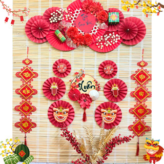 Set Trang Trí Tết 2025 Bộ Decor Set Mành Tre Trang Trí Tết, Mành Trang trí (KHÔNG KÈM MÀNH TRE NỀN)