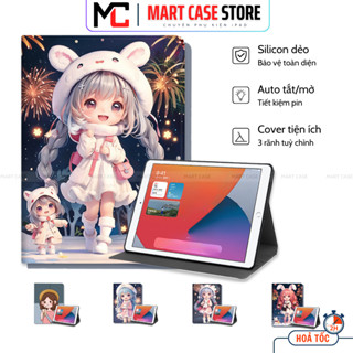 Ốp iPad Silicon Chibi cute chất đẹp Air 1-2-3-4-5-6-7/Gen 5-6-7-8-9-10-11/Pro 11-9.7-10.5 -MART CASE
