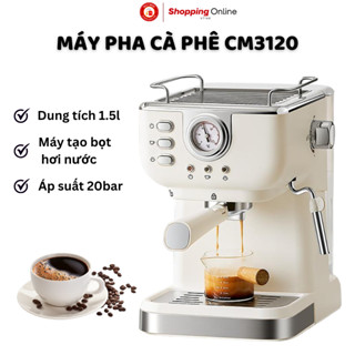 (CAO CẤP) Máy pha cà phê Espresso tự động Siêu Ngon CM3120 Cho Gia Đình - Máy Pha Coffee Capuchino Latte Mocha