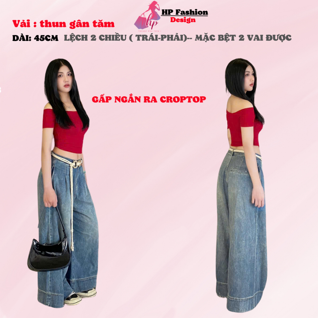 Áo thun lệch trễ hở vai body cộc ngắn tay, áo kiểu nữ màu đen trắng  co giãn mùa hè mùa đông noel tết tôn dáng  HP16 TN | BigBuy360 - bigbuy360.vn