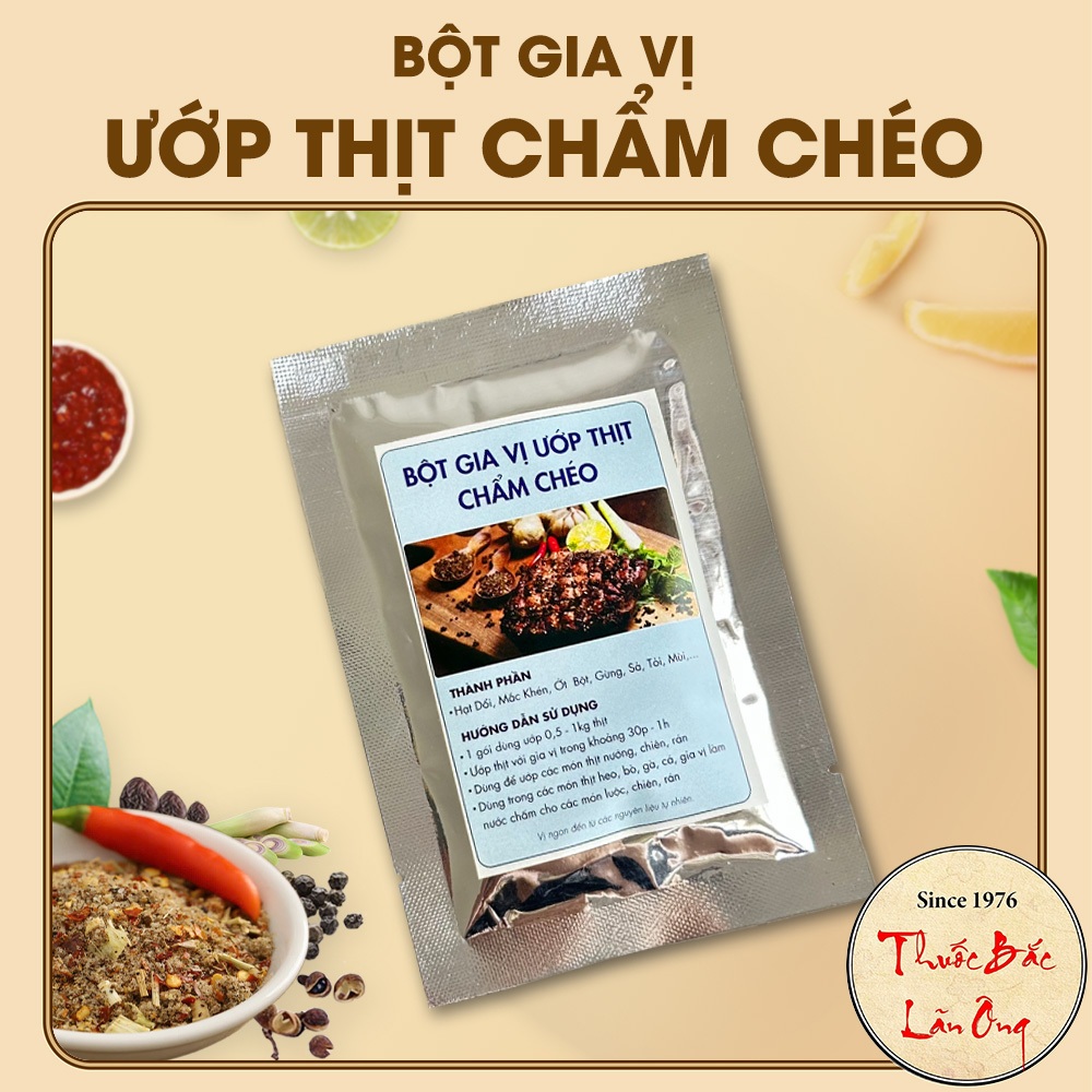 Bột gia vị ướp chẩm chéo (Hương thơm chuẩn vị Tây Bắc)