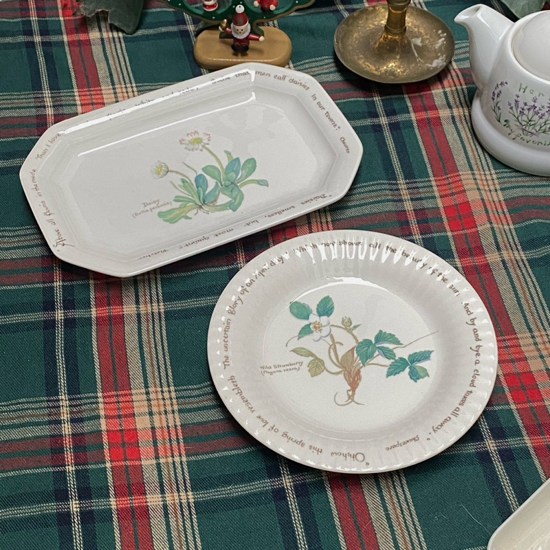 ĐĨA HIỆU NORITAKE HOẠ TIẾT THE COUNTRY DIARY GỐM NHẬT 2HAND