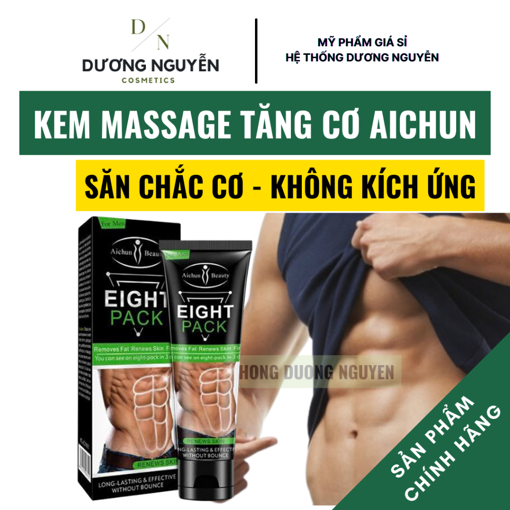 Kem Eight Pack Massage Tăng Cường Cơ Bụng Cho Nam Aichun Beauty 80gr
