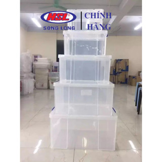 Thùng nhựa, hộp nhựa cỡ to đựng đồ đa năng Song Long ( các cỡ)
