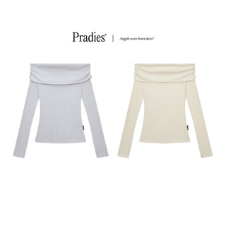  Áo Tay Dài Nữ Trễ Vai Gân Len PRADIES - Vesani 