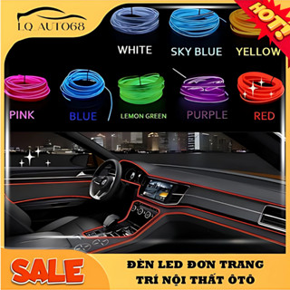 Đèn led ô tô dài 5m  trang trí nội thất xe ô tô tiện lợi,lắp đặt dễ dàng, đèn led nội thất ô tô