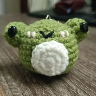 Móc khóa ếch xanh handmade siu cute