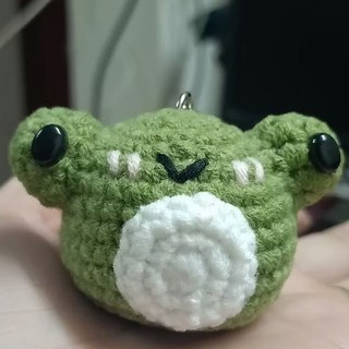 Móc khóa ếch xanh handmade siu cute