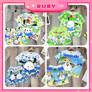 ĐỒ BỘ POCHACCO DOREMON bé trai bé gái và người lớn size đến 70kg chất thun mềm mịn DBRBD