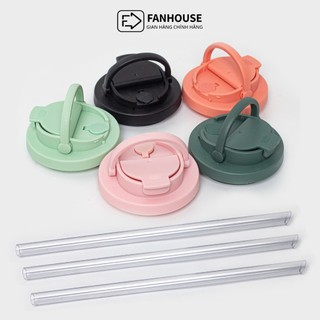  Nắp ly giữ nhiệt Pastel v2 phụ kiện bình nước ống hút tritan 