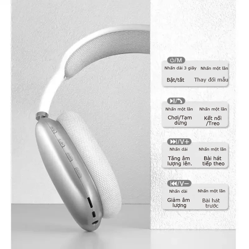 P9 Tai nghe Bluetooth Tai nghe không dây có micrô Tai nghe chơi game HiFi | BigBuy360 - bigbuy360.vn