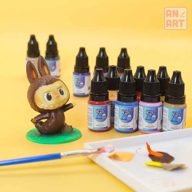 Sơn Mô Hình FLEX Acrylic 10ml - Độ Che Phủ Cao