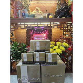Nụ Nhang Trầm Hương Ấn Độ Nag Chandan (gỗ đàn hương) cao cấp Nag Chandan 1 Hộp Lớn gồm 12 hộp nhỏ