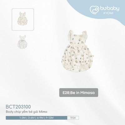 Body chip yếm bé gái Mimo Bubaby