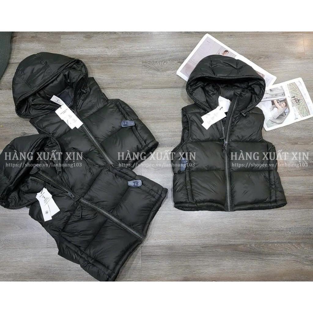 Áo khoác phao gile nữ Z@R hàng xuất dư xịn, có mũ, vải mềm mịn
