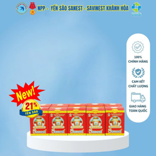 [Combo 10 Lọ] Nước Yến Sào Khánh Hòa Sanest(21%) Đóng Lọ 70ml - Chính Hãng
