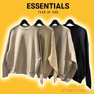   Best Quality  - Áo Sweater FOG Fear Of God ESSENTIALS SS23 Small Logo Crewneck Áo sweater nỉ bông nam nữ oversize 