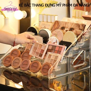 Kệ Đựng Mĩ Phẩm Để Bàn MELY TOP TOP Khay đựng son môi Trang Điểm Skincare Nhựa Cao Cấp Trong Suốt 
