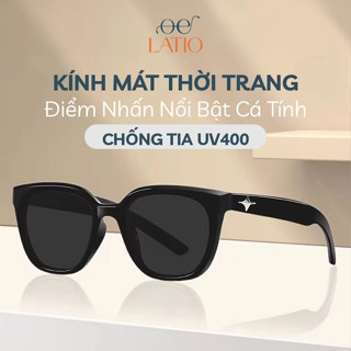 Kính râm Nam Nữ LATIO Hot Trend 2025, kính râm gọng to cổ điển chất liệu bền bỉ chống tia UV chống ánh sáng chói - KM144
