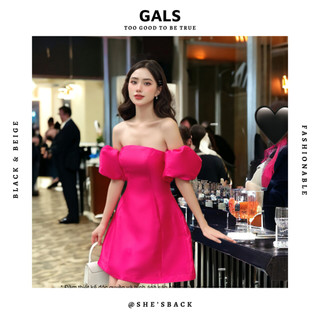 Váy đầm dự tiệc cao cấp Stella Dress GALS thiết kế sang trọng hack dáng tôn da - Hồng Fuchsia