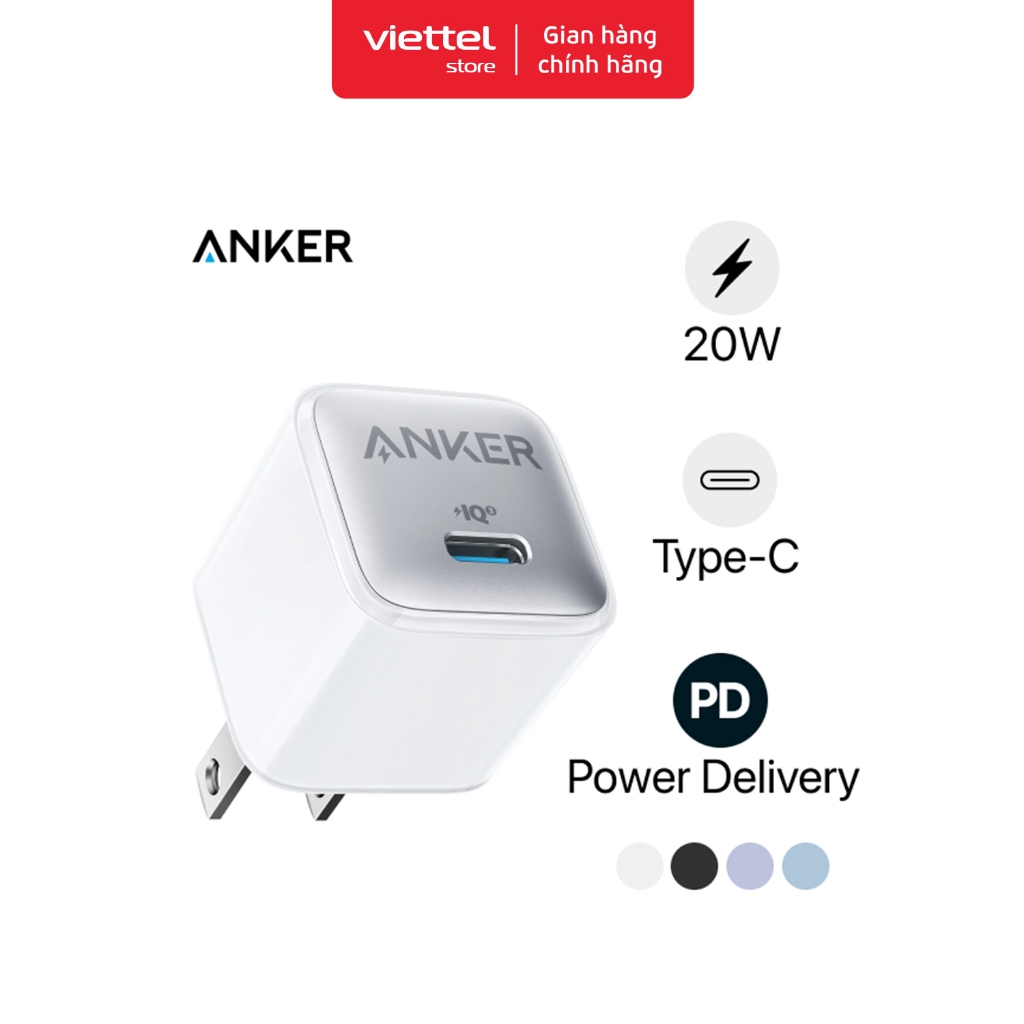 Củ sạc Anker 511 Nano 3 1C 30W Chính hãng