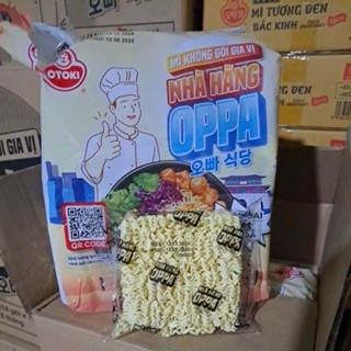 2 Lốc mì không gia vị OPPA gói 75 g, mì không vị Hàn Quốc, nguyên liệu mì cay mì không gói gia vị nhà hàng lốc 14 gói