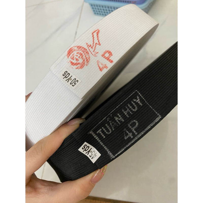 Thun  trắng cuộn 50m/  đen 45m