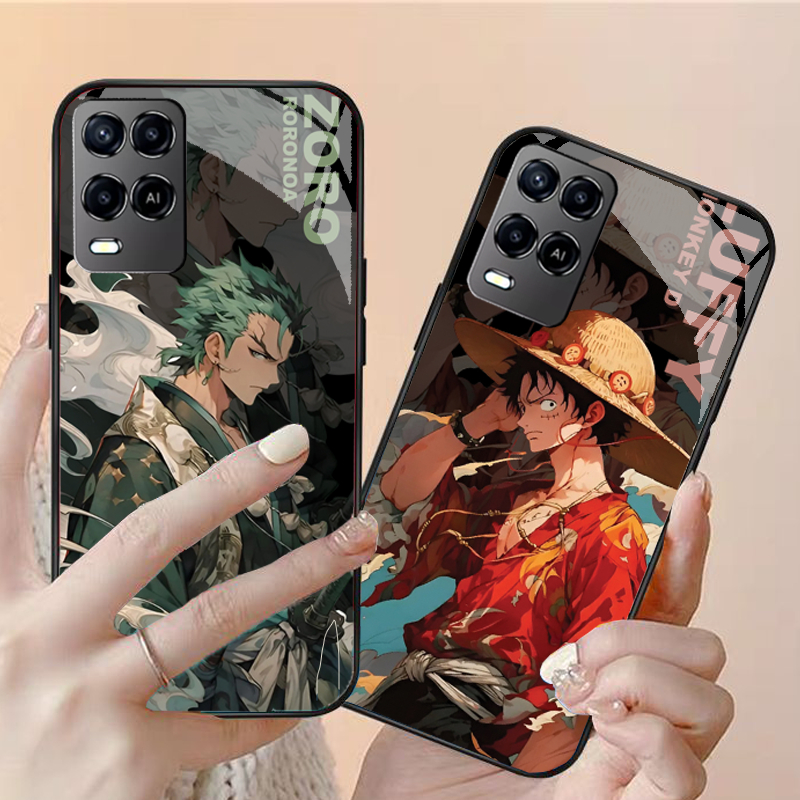 Ốp Lưng cho OPPO A54, A54 5G Mặt kính cường lực, cao cấp Họa tiết ANIME