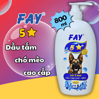Dầu Tắm Chó Mèo FAY Sạch Ve Rận - 5 Sao 5 Tính Năng - Sạch Ve, Khử Mùi, Bảo Vệ Chăm Sóc Da Lông