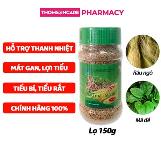 Trà râu ngô rau má mã đề, lọ 150g bột hòa tan hỗ trợ lợi tiểu, thanh nhiệt, ngừa sỏi thận của Dược Đại Uy