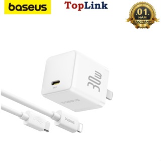  Bộ Củ Sạc Nhanh Type C Baseus Palm Fast Charger 30w PD3.0 QC3.0 Cho Điện Thoại I-phone 11 12 13 14- TopLink 