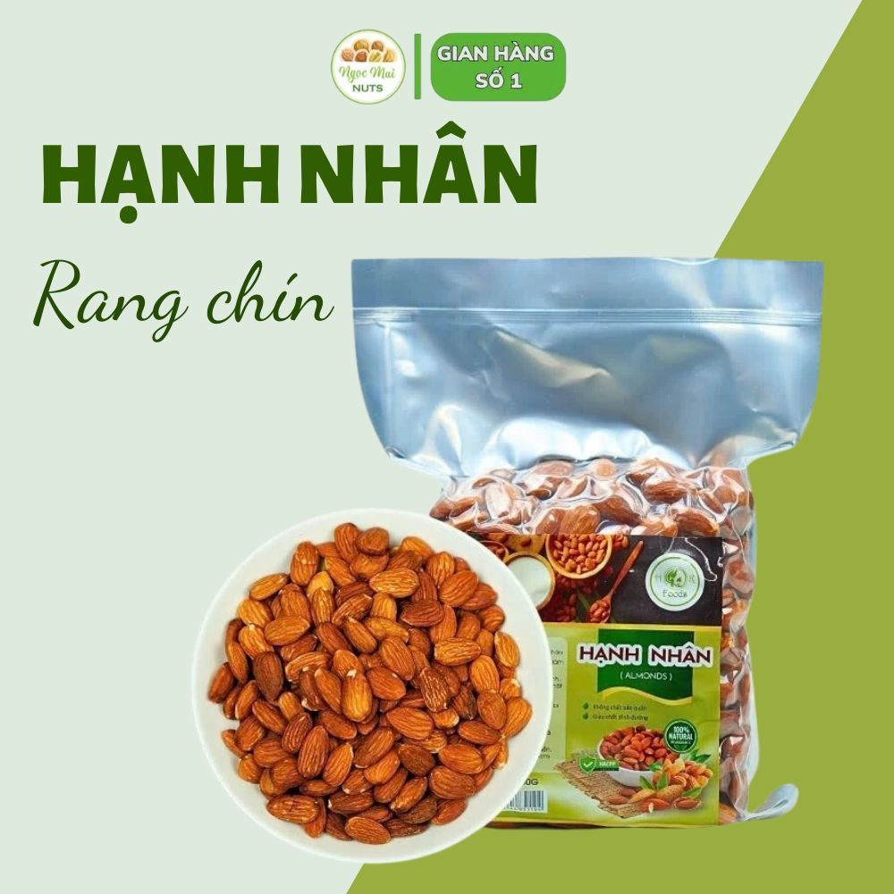 Hạnh nhân rang chín nguyên vị 500g