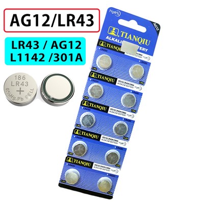 VỈ pin AG12 LR43 L1142 301A FOURRON dùng cho đồng hồ đeo tay hoặc thiết bị điện tử