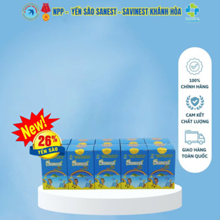   Combo 10 lọ  Nước Yến sào Khánh Hòa Sanest  26%  dành cho trẻ em đóng lọ 62ml 