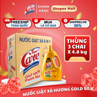 Thùng Nước Giặt Xả True Care 5in1 Hương Gold Silk (2.4Kg - 4.8Kg)