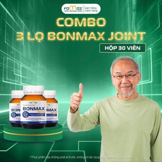[FAMAX] Combo 3 hộp viên khớp Bonmax Joint 30 viên - Hỗ trợ giảm đau khớp, viêm khớp, thoái hoá khớp