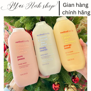 Sữa tắm Organic Method Body 532ml/ 828ml giúp da dưỡng ẩm, mềm mịn, lưu hương thiên nhiên
