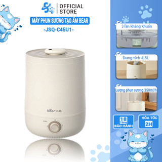 [ ĐỜI MỚI NHẤT] Máy phun sương Bear  máy khuếch tán tinh dầu 4.5L, tạo độ ẩm phòng BH 12 Tháng