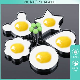  Khuôn Chiên Trứng Khuôn Rán Trứng Khay Chiên Trứng Inox Có Tay Cầm 