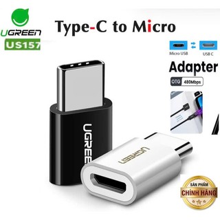  Đầu chuyển đổi USB Type C to Micro USB Ugreen 30154 30391 US157 Cao Cấp 