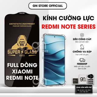 Kính cường lực Xiaomi Redmi Note 14/13/13R/12Pro/12Turbo/11/11T/10s/9s/8/7s Pro Plus 4/5G - GN STORE