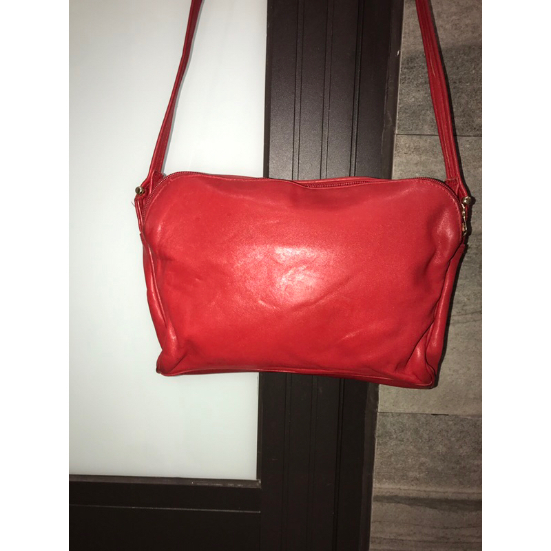 túi da thật đeo chéo hiệu nhật sz 22 used