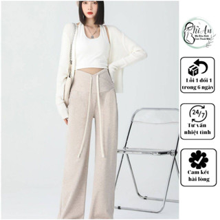 Quần Bầu Nhung Lông Thỏ TRƠN QB777 dày dặn ấm áp quần bầu mùa đông, quần bầu ống rộng hack dáng, quần bầu chun chỉnh