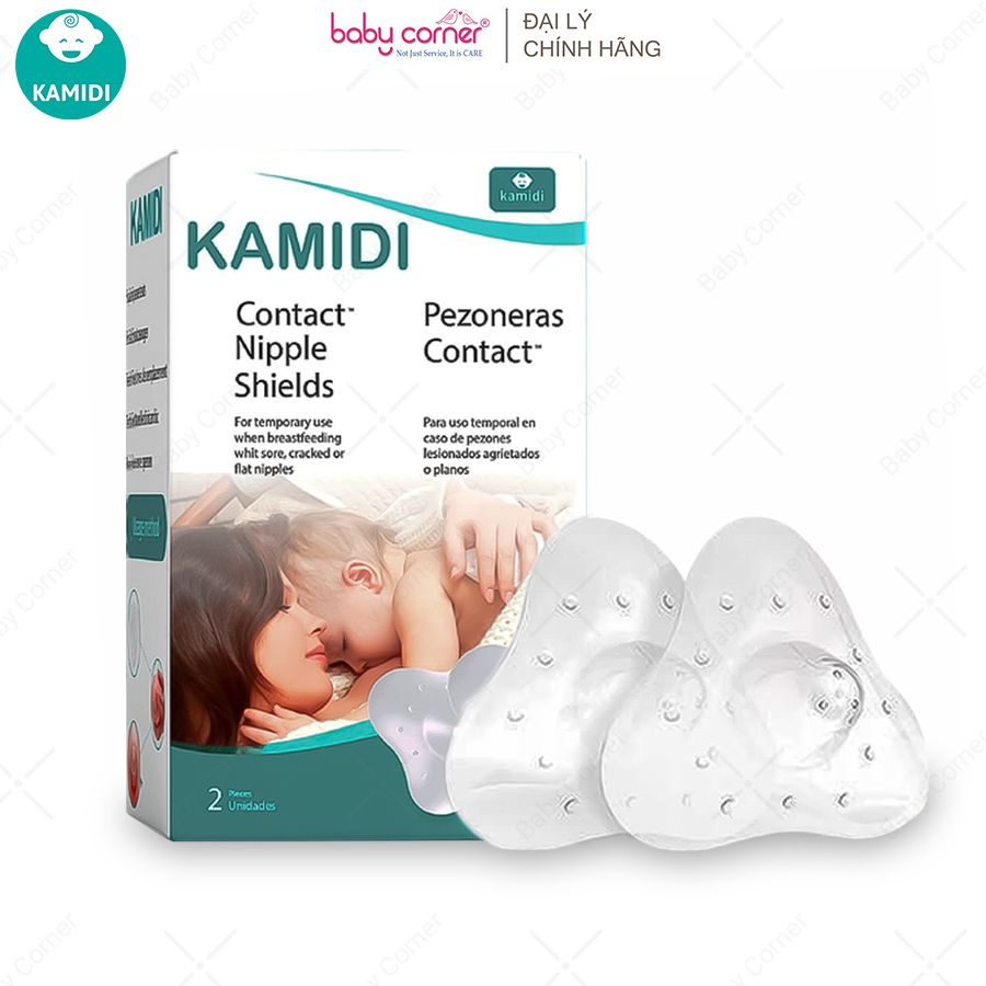 Núm Trợ Ti Silicone Kamidi - Hộp 2 Cái