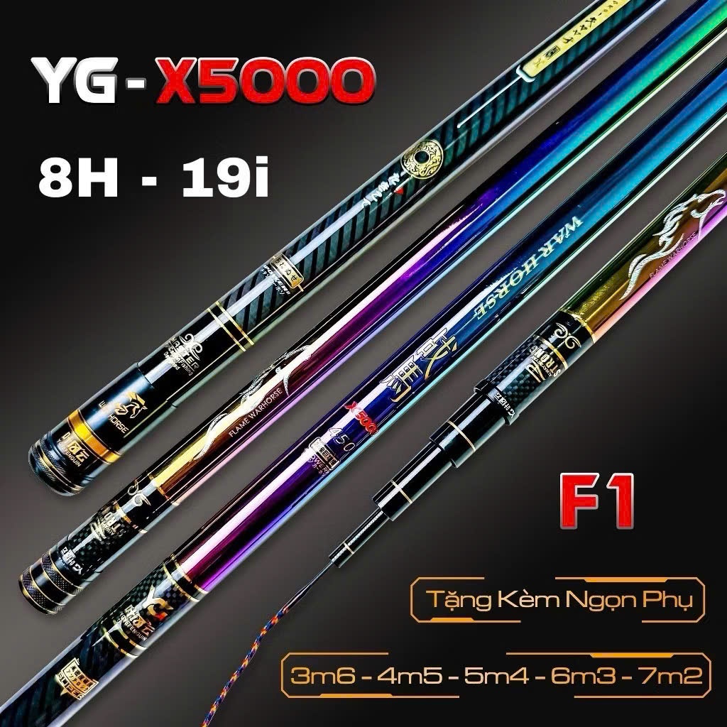 Cần Câu Đài YG - X5000 ( 8H - 19i ), Cần Câu Tay, Cần Câu Đơn