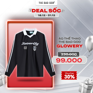 Áo thể thao bóng đá cổ bẻ mùa thu đông The Bad God Glowery