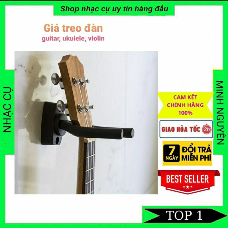 Giá treo đàn guitar, ukulele lên tường