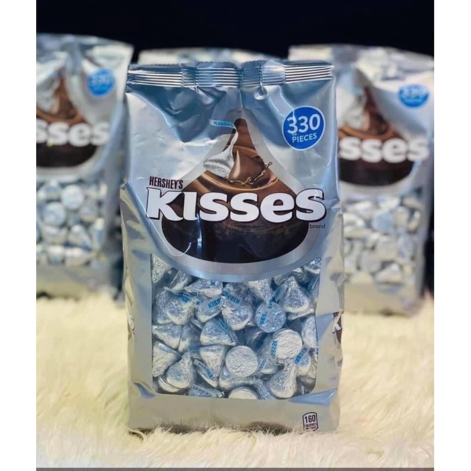 Kẹo Chocolate Hershey’s Kisses Milk Chocolate Gói 1,58 Kg Của Mỹ — Hương vị ngon