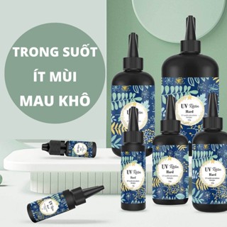 [Hỏa tốc] Keo UV Resin Trong Suốt 50g, 100g - Keo nhựa Epoxy Loại cứng Tia cực tím Năng lượng mặt trời Chữa nhanh